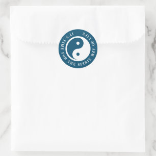 Adesivo Símbolo Yin Yang - tatuagem sólida design 2
