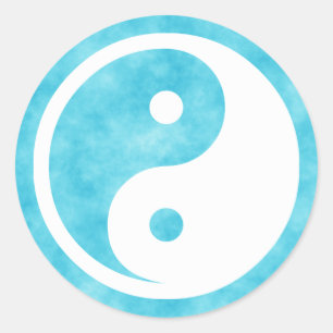 Adesivo Símbolo Yin Yang - tatuagem sólida design 2