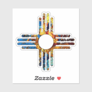 Adesivo Símbolo Zia Sun