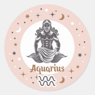 Adesivo Símbolo Zodiac Aquarius