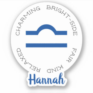 Adesivo Símbolo Zodiac Libra