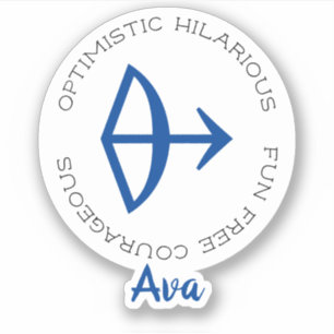 Adesivo Símbolo Zodiac Sagittarius