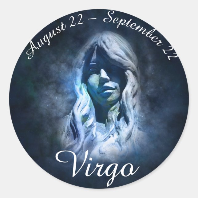 Adesivo Símbolo Zodiac Virgo Sticker (Frente)