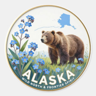 Adesivo Símbolos Árticos da Natureza de Alaska ❄️