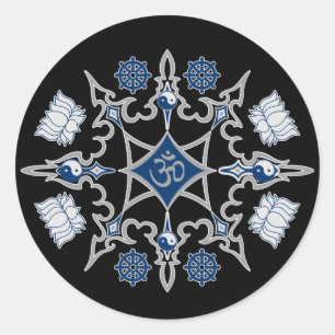 Adesivo Símbolos budistas tribais