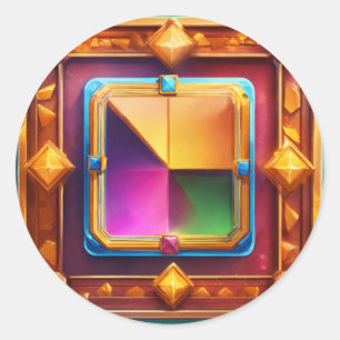 Adesivo Símbolos de Cartão Clássico para Jogo de Slot