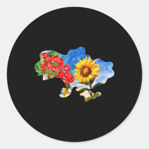 Adesivo Símbolos de Flores Patrióticas Elegantes Tendência