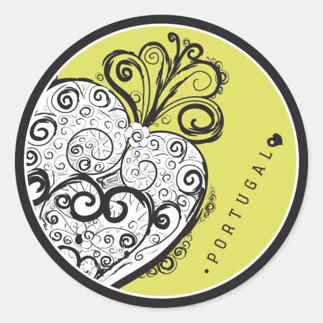 Adesivo Símbolos de Portugal - Filigree Filigrana (Frente)