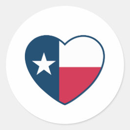 Adesivo Símbolos do Texas, Texas Flag, Heart