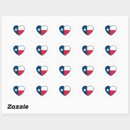 Adesivo Símbolos do Texas, Texas Flag, Heart