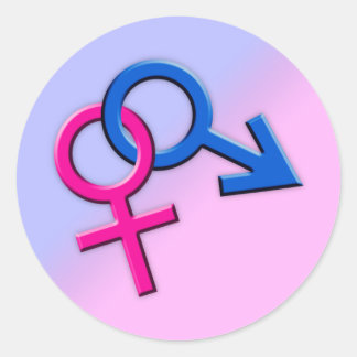 Adesivo Símbolos masculinos e femininos ligados Stickers 0