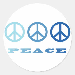 Adesivo Símbolos Peace 3 (Azul)