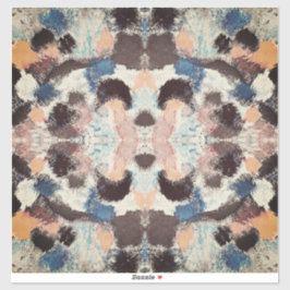 Adesivo Simetria de Pastel vibrante - Arte texturizada por