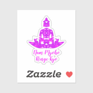Adesivo Simetria Espiritual Rosa e Branco Lotus Yoga CutOu