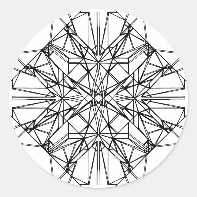 Adesivo simetria geométrica (Frente)