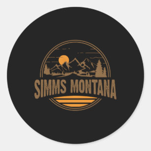 Adesivo Simms Montana Mountain Hiking Impressão