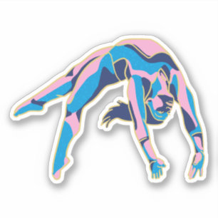 Adesivo Simone Biles GOAT backflip 2024 Paris Olimpiadas