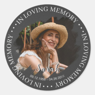 Adesivo Simpatia Funeral Foto Memorial Sticker