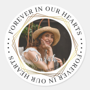 Adesivo Simpatia Funeral Foto Memorial Sticker
