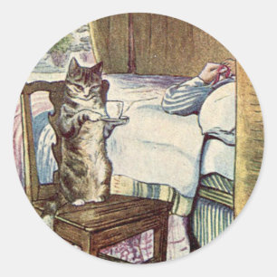 Adesivo Simpkin o gato serve o chá - Beatrix Potter