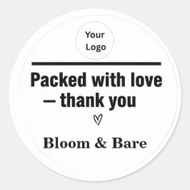 Adesivo Simple Editable Thank You Business Sticker
