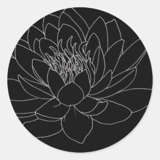 Adesivo Simple Floral - Beutiful Lotus