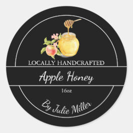 Adesivo Simple Homemade Apple infused Honey Label