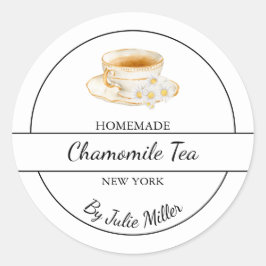 Adesivo Simple Homemade Chamomile Tea Label