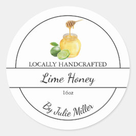 Adesivo Simple Homemade Lime infused Honey Label