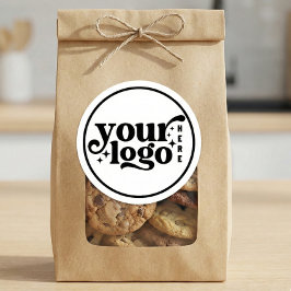 Adesivo Simple Minimal Elegant Custom Logo Company Modern