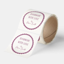 Simple Pink Handmade with Love Craft Business