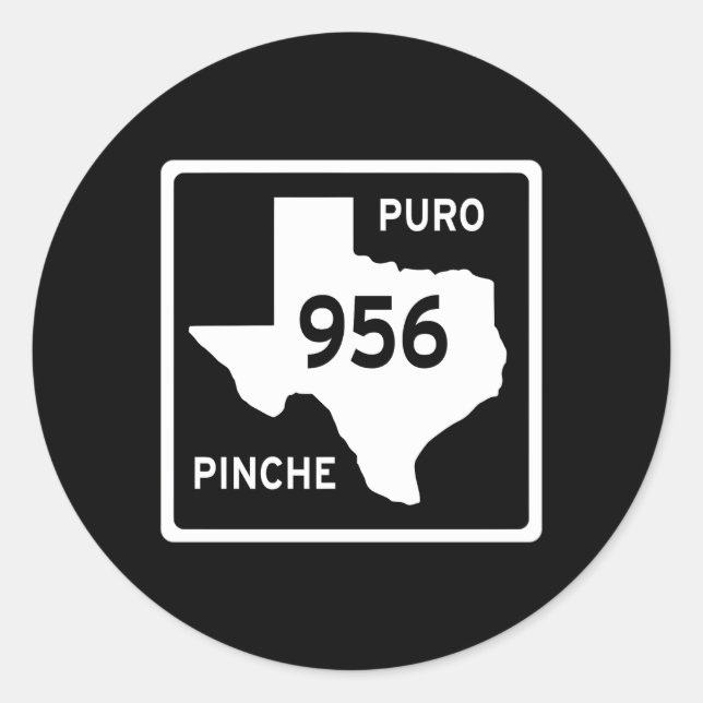 Adesivo Simple Puro Che 956 Texas Road Sign (Frente)