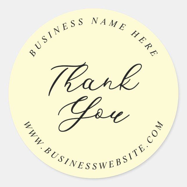 Adesivo Simples Agradecimento de Evento de Casamento Empre (Frente)