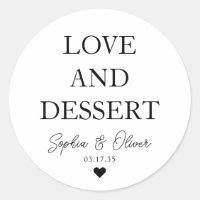 Simples AMOR Clássico DESSERT Favorito de Casament