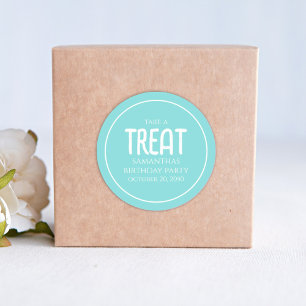 Adesivo Simples Aniversário O Tratado Favorece O Teal De E