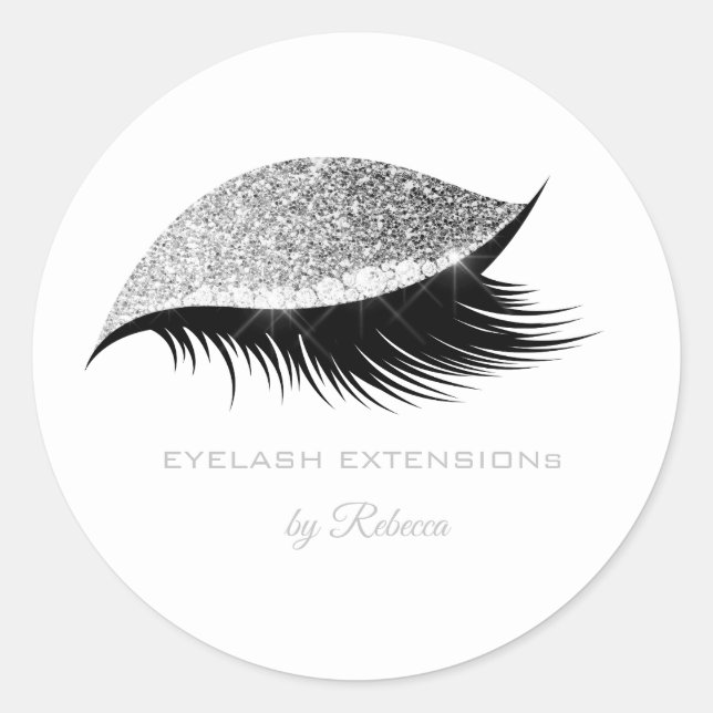 Adesivo Simples Beleza Maquiagem Eyelash Pisca Glitter Sil (Frente)