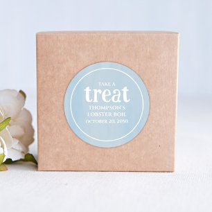 Adesivo Simples Blue Whimsical Blue Watercolor