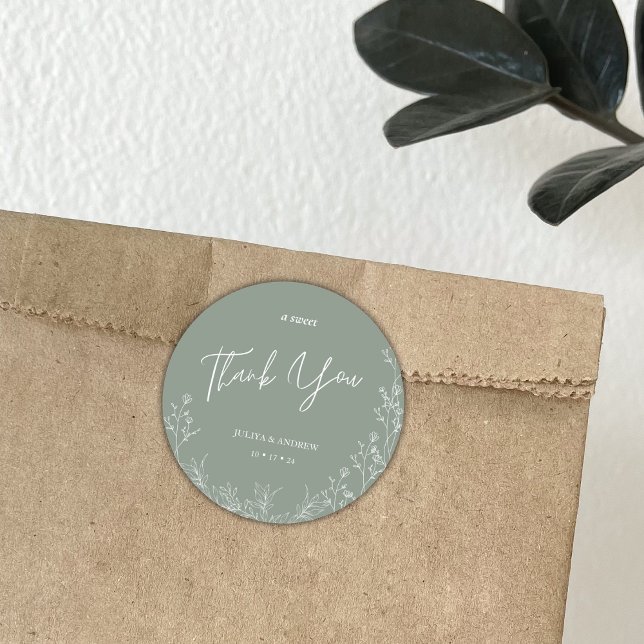 Adesivo Simples casamento verde de saga (Criador carregado)