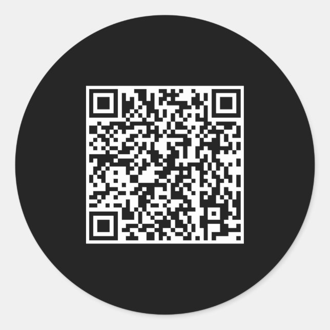 Adesivo Simples Código QR Elegante Scannable Professional (Frente)