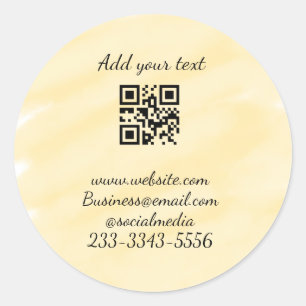 Adesivo simples código QR personalizado adicionar seu nome