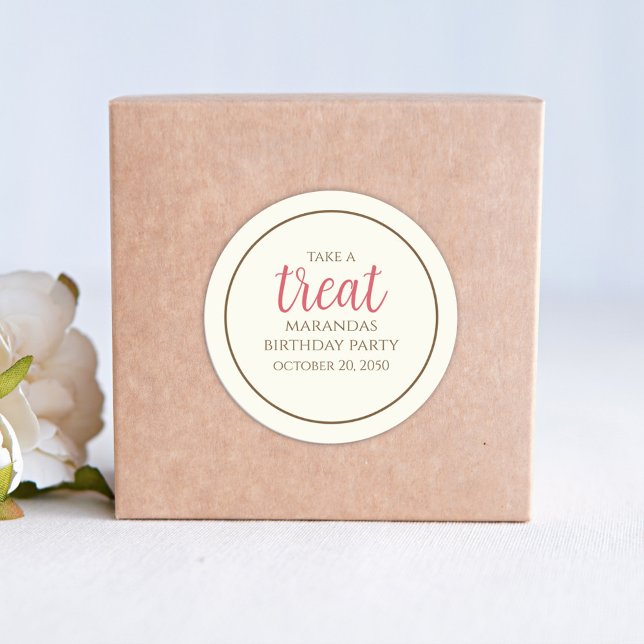 Adesivo Simples Creme Whimsical Script, Fato Fabuloso (Criador carregado)