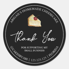 Adesivo Simples Dessert Cheesecake de Sobremesa Homemada O