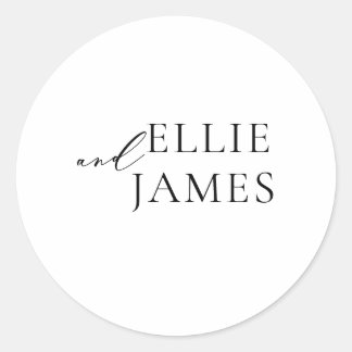 Adesivo Simples e minimalista selo elegante do envelope de