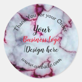 Adesivo simples e mínimo adicione seu logotipo/design aqui