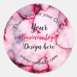 Adesivo simples e mínimo adicione seu logotipo/design aqui