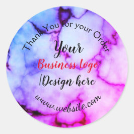 Adesivo simples e mínimo adicione seu logotipo/design aqui