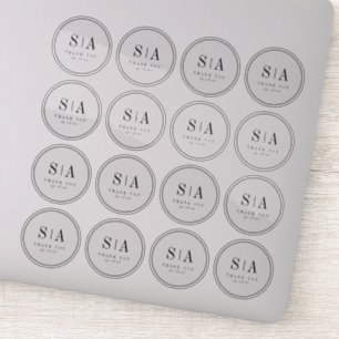 Adesivo Simples e sofisticado favor de casamento