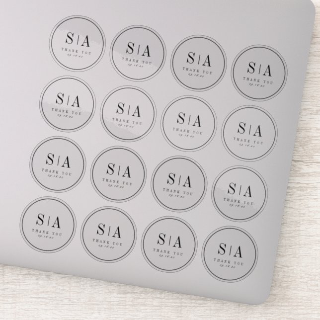 Adesivo Simples e sofisticado favor de casamento (Detalhe)