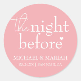 Adesivo Simples Elegante A Noite Antes do Jantar de Rehear