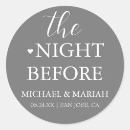 Adesivo Simples Elegante Jantar da Véspera do Ensaio 